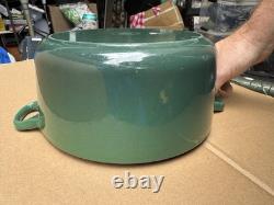 Le Creuset 24 Green Enameled Cast Iron 4.5 Qt Stockpot French Dutch Oven Pan Lid