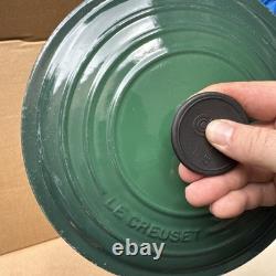 Le Creuset 24 Green Enameled Cast Iron 4.5 Qt Stockpot French Dutch Oven Pan Lid