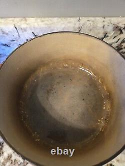 Le Creuset #24 Red Enameled Cast Iron Dutch Oven 4.5 Quarts With Lid