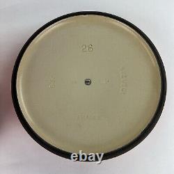 Le Creuset 26 5.5 qt Round Signature Dutch Oven Orange Enameled Cast Iron France