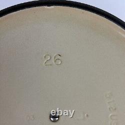 Le Creuset 26 5.5 qt Round Signature Dutch Oven Orange Enameled Cast Iron France