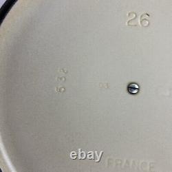 Le Creuset 26 5.5 qt Round Signature Dutch Oven Orange Enameled Cast Iron France