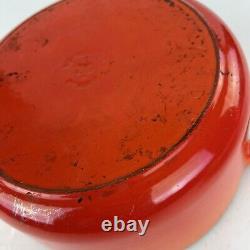 Le Creuset 26 5.5 qt Round Signature Dutch Oven Orange Enameled Cast Iron France