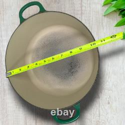 Le Creuset #26 Dutch Oven 5.5 Qt 5.3 L Forest Green withLid Enameled Cast Iron