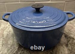 Le Creuset #26 Dutch Oven Blue 5.5 Qt VTG READ