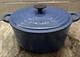 Le Creuset #26 Dutch Oven Blue 5.5 Qt Vtg Read