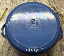 Le Creuset #26 Dutch Oven Blue 5.5 Qt VTG READ
