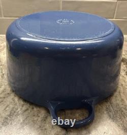 Le Creuset #26 Dutch Oven Blue 5.5 Qt VTG READ
