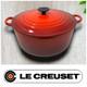 Le Creuset #28 Dutch Oven 7.25 Qt 6.7 L Cherry Red Withlid Enameled Cast Iron