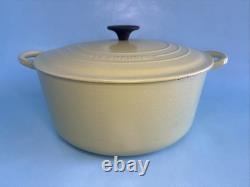 Le Creuset 28 Dutch Oven 7.25 Qt Lime Green Enameled Cast Iron Made in France
