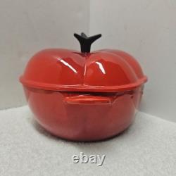 Le Creuset 2.25 Qt Tomato Cocotte Red Cast Iron Dutch Oven NEW No Box Rare