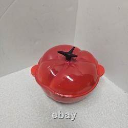 Le Creuset 2.25 Qt Tomato Cocotte Red Cast Iron Dutch Oven NEW No Box Rare