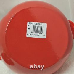 Le Creuset 2.25 Qt Tomato Cocotte Red Cast Iron Dutch Oven NEW No Box Rare