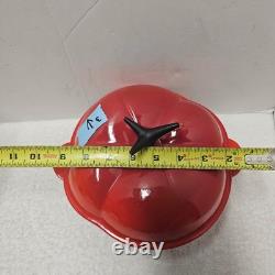 Le Creuset 2.25 Qt Tomato Cocotte Red Cast Iron Dutch Oven NEW No Box Rare