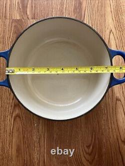 Le Creuset 2qt BLUE Cast Iron 7.25 Pot 18 Dutch Oven France with Lid