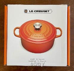 Le Creuset 2qt Dutch Oven Pot With Lid Brand New Classic Flame Orange