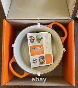 Le Creuset 2qt Dutch Oven Pot With Lid Brand New Classic Flame Orange