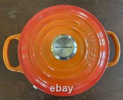 Le Creuset 2qt Dutch Oven Pot With Lid Brand New Classic Flame Orange
