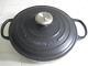 Le Creuset 3.5 Qt / 3.4l Cast Iron Black Matte Dutch Oven With Lid Model #24