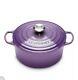 Le Creuset 4.2 Liter/24cm Round Cast Iron Dutch Oven Purple