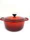 Le Creuset 7.25qt 11 #28 Round Dutch Oven Cast Iron Cerise Red Never Used
