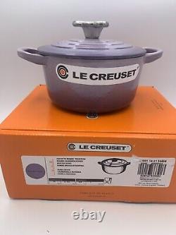 Le Creuset BLUE BELL Round Dutch Oven, Bear Knob, Cast Iron, 5.5, 1 Qt, With Box