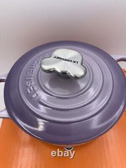 Le Creuset BLUE BELL Round Dutch Oven, Bear Knob, Cast Iron, 5.5, 1 Qt, With Box