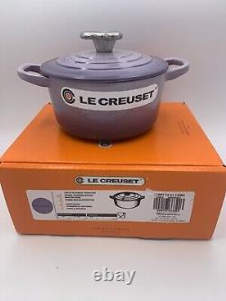 Le Creuset BLUE BELL Round Dutch Oven, Bear Knob, Cast Iron, 5.5, 1 Qt, With Box