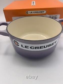 Le Creuset BLUE BELL Round Dutch Oven, Bear Knob, Cast Iron, 5.5, 1 Qt, With Box