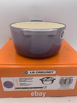 Le Creuset BLUE BELL Round Dutch Oven, Bear Knob, Cast Iron, 5.5, 1 Qt, With Box