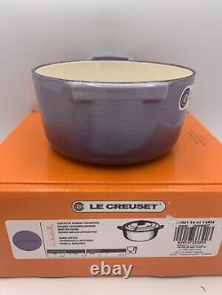 Le Creuset BLUE BELL Round Dutch Oven, Bear Knob, Cast Iron, 5.5, 1 Qt, With Box