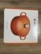 Le Creuset Blank Shinny White 5.5 Qt Signature Cast Iron Dutch Oven