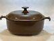 Le Creuset Brown Oval Dutch Oven Casserole Enzo Mari Circa 1970's