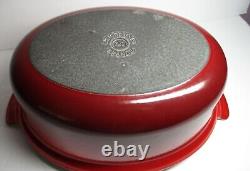 Le Creuset CHRISTMAS! Enameled Cast Iron Red Oval Dutch Oven, 6.75 qt, Cerise