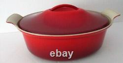 Le Creuset CHRISTMAS! Enameled Cast Iron Red Oval Dutch Oven, 6.75 qt, Cerise