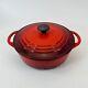 Le Creuset Cast Iron #22 Round Dutch Oven Red With Lid 3.5 Quart