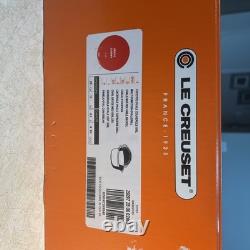 Le Creuset Cast Iron 28 Oval Dutch Oven Grill Pan Lid Flame 4-1/2 Qt