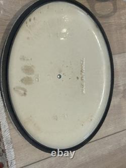 Le Creuset Cast Iron 31 Oval Dutch Oven with Lid Meringue 6-3/4 Qt