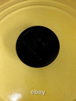 Le Creuset Cast Iron Dutch Oven 22 with Lid 3.5 Quart Dijon