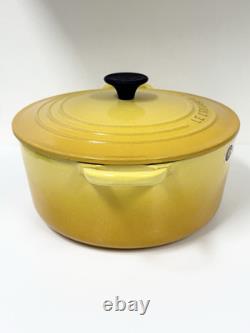 Le Creuset Cast Iron Dutch Oven 22 with Lid 3.5 Quart Dijon