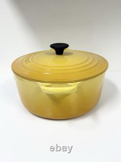 Le Creuset Cast Iron Dutch Oven 22 with Lid 3.5 Quart Dijon