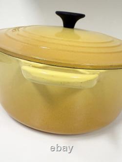 Le Creuset Cast Iron Dutch Oven 22 with Lid 3.5 Quart Dijon
