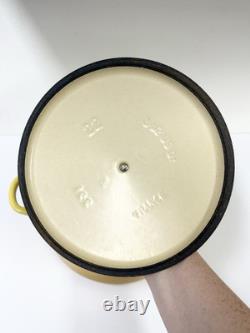 Le Creuset Cast Iron Dutch Oven 22 with Lid 3.5 Quart Dijon