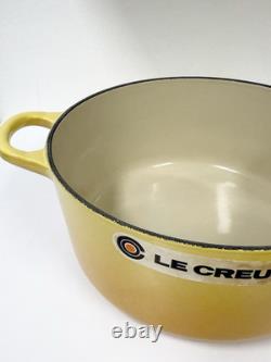 Le Creuset Cast Iron Dutch Oven 22 with Lid 3.5 Quart Dijon