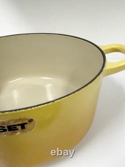 Le Creuset Cast Iron Dutch Oven 22 with Lid 3.5 Quart Dijon