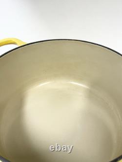 Le Creuset Cast Iron Dutch Oven 22 with Lid 3.5 Quart Dijon