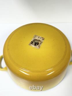 Le Creuset Cast Iron Dutch Oven 22 with Lid 3.5 Quart Dijon