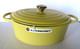 Le Creuset Cast Iron Oval Dutch Oven With Lid 6.75 Qt Yellow Enamel #31 France