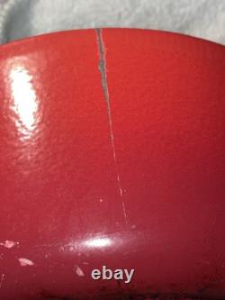 Le Creuset Cast Iron Round 30 Dutch Oven 6.75 qt. Cerise Red With Lid