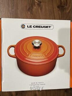 Le Creuset Cast Iron Round Dutch Oven Sauteuse 9.5inch, 3.5qt, Made In France